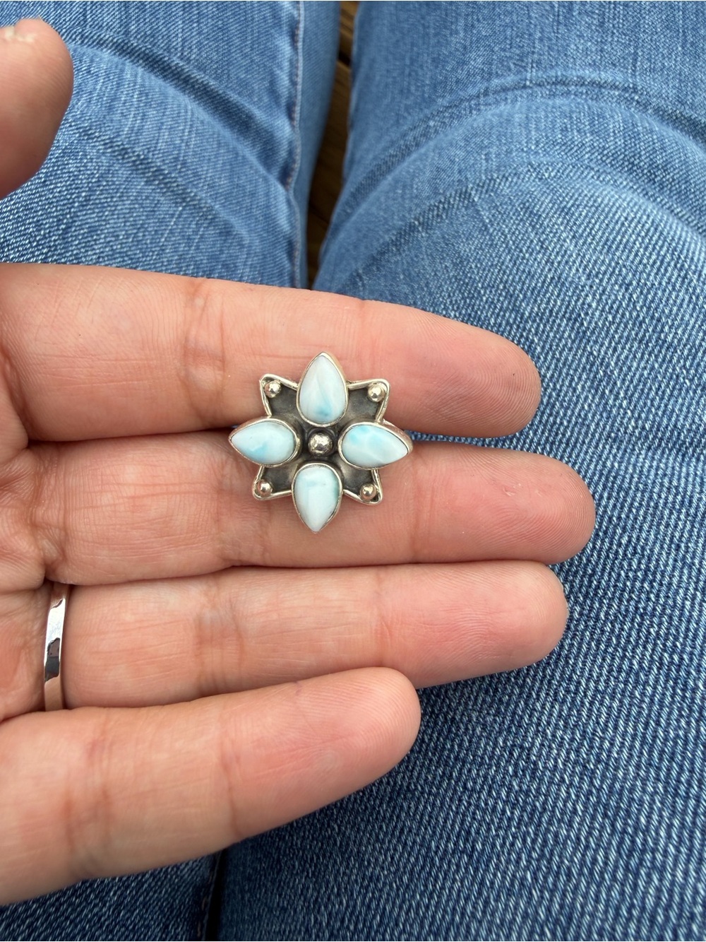 Larimar Sterling Silver 925 Stamped